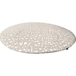 Alvi Krabbeldecke Rund Zootiere Taupe Ø100cm