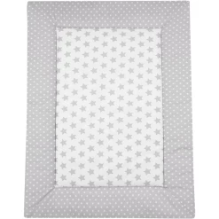 Alvi Krabbeldecke Stars Silber 100 X 135 Cm