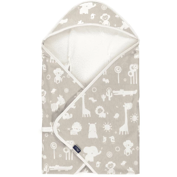 Alvi® Reisedecke 80 X 80 Cm Zootiere Taupe 3 Alvi® Reisedecke 80 X 80 Cm Zootiere Taupe