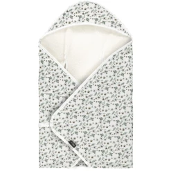 Alvi® Reisedecke Jersey Petit Fleurs Grün/weiß