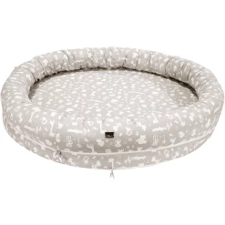 Alvi® Schlummer-Nestchen XL Zootiere Taupe