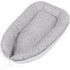Babybay® Kuschelnest Perlgrau Punkte Weiß