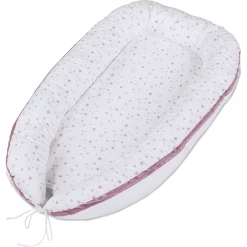 Babybay® Kuschelnest Weiß Sternemix Sand/beere