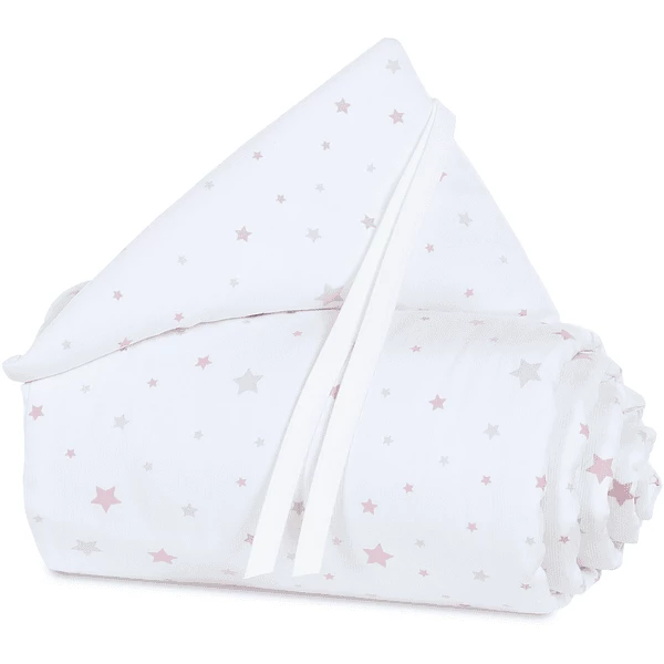 Babybay Nestchen Piqué Maxi Sternenmix Sand/Beere 3 Babybay Nestchen Piqué Maxi Sternenmix Sand/Beere