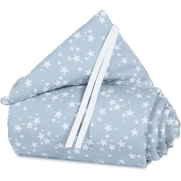 Babybay® Nestchen Piqué Original Azurblau Sterne Weiß 144x25 Cm 3 Babybay® Nestchen Piqué Original Azurblau Sterne Weiß 144x25 Cm