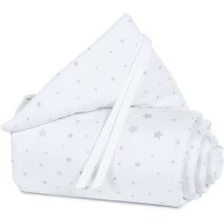 Babybay® Nestchen Piqué Original Sternenmix Sand/azurblau 144x25 Cm