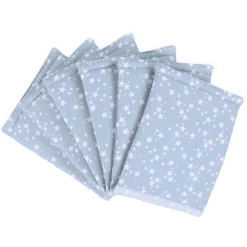 Babybay® Nestchen Ultrafresh Piqué Passend Für Modell Original, Azurblau Sterne Weiß