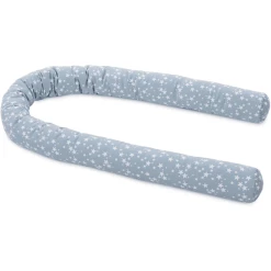 Babybay Nestchenschlange Piqué Azurblau Sterne Weiß