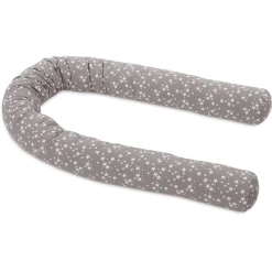 Babybay® Nestchenschlange Piqué Passend Für Kinderbetten, Taupe Sterne Weiß