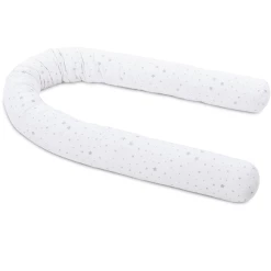 Babybay® Nestchenschlange Piqué Passend Für Kinderbetten, Weiß Sternemix Sand/azurblau