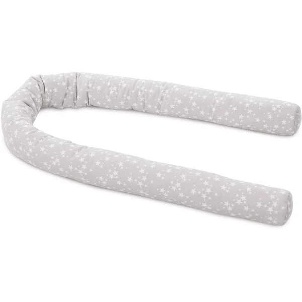 Babybay Nestchenschlange Piqué Perlgrau Sterne Weiß 3 Babybay Nestchenschlange Piqué Perlgrau Sterne Weiß