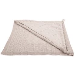 Baby's Only Kapuzendecke Cable Beige 75x75 Cm