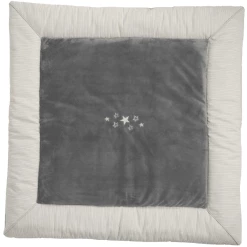 Be Be's Collection Be Be 's Collection Krabbeldecke Sternchen Grau 100x100 Cm