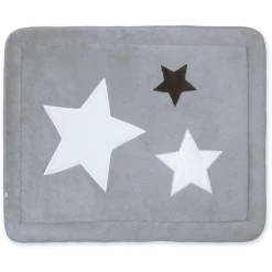 BEMINI Laufstalleinlage Krabbeldecke Pady Softy + Terry Little Stars Print Grizou