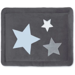 BEMINI Laufstalleinlage Krabbeldecke Pady Softy + Terry Little Stars Print Pingu