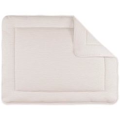 BEMINI Laufstalleinlage Krabbeldecke Pady Twin Jersey Stripe Grege