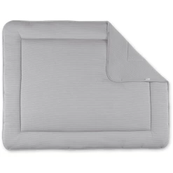 BEMINI Laufstalleinlage Krabbeldecke Pady Twin Jersey Stripe Shadow