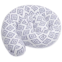 Emma & Noah Bettschlange Rauten Blau