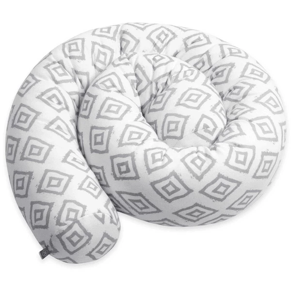 Emma & Noah Bettschlange Rauten Grau 3 Emma & Noah Bettschlange Rauten Grau