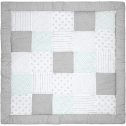 Emma & Noah Krabbeldecke Patchwork Mint 120 X 120 Cm