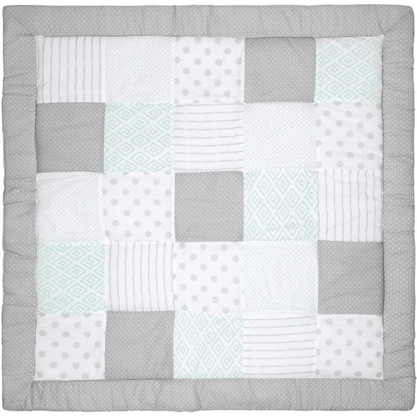 Emma & Noah Krabbeldecke Patchwork Mint 120 X 120 Cm 3 Emma & Noah Krabbeldecke Patchwork Mint 120 X 120 Cm