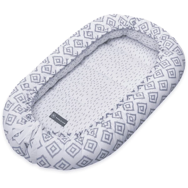 Emma & Noah Kuschelnest Rauten Blau 3 Emma & Noah Kuschelnest Rauten Blau