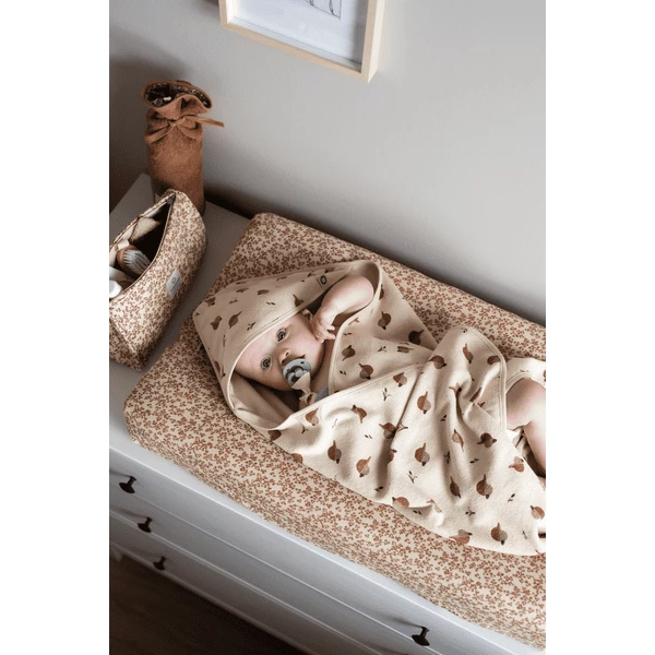 Noppies Badecape Printed Duck Baby Hooded Towel Indian Tan 6 Noppies Badecape Printed Duck Baby Hooded Towel Indian Tan - Image 4