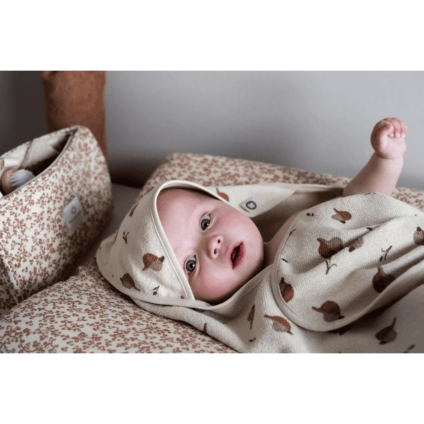 Noppies Badecape Printed Duck Baby Hooded Towel Indian Tan 7 Noppies Badecape Printed Duck Baby Hooded Towel Indian Tan - Image 5