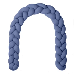 Nordic Coast Company Nestchenschlange Geflochten Jersey Blau