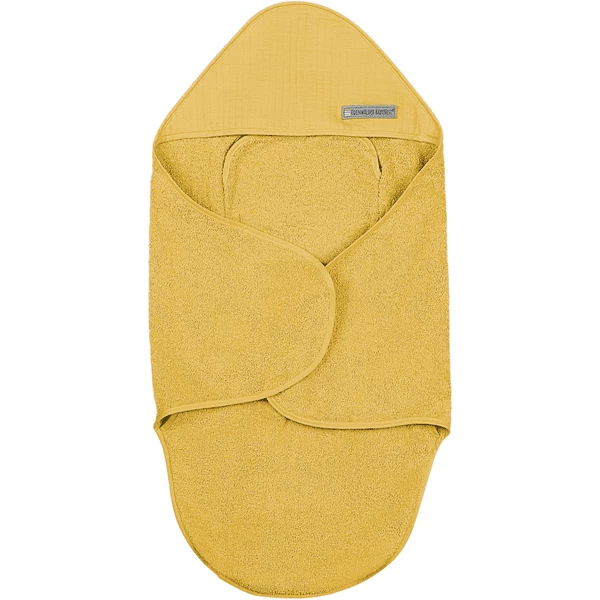 Odenwälder Frottee-Einschlagdecke Mustard 3 Odenwälder Frottee-Einschlagdecke Mustard