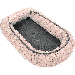 Odenwälder ODENWÄLDER Wende-BabyNest Happy Giraffe Powder Love