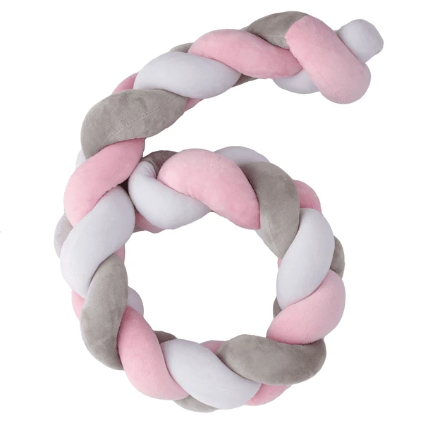 Plastimyr Ziergeflecht Twist 200cm In Grau/rosa/weiß 3 Plastimyr Ziergeflecht Twist 200cm In Grau/rosa/weiß