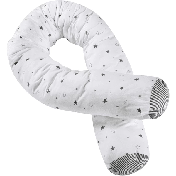 Schardt Baby-Nestchenrolle Sternchen Grau 3 Schardt Baby-Nestchenrolle Sternchen Grau