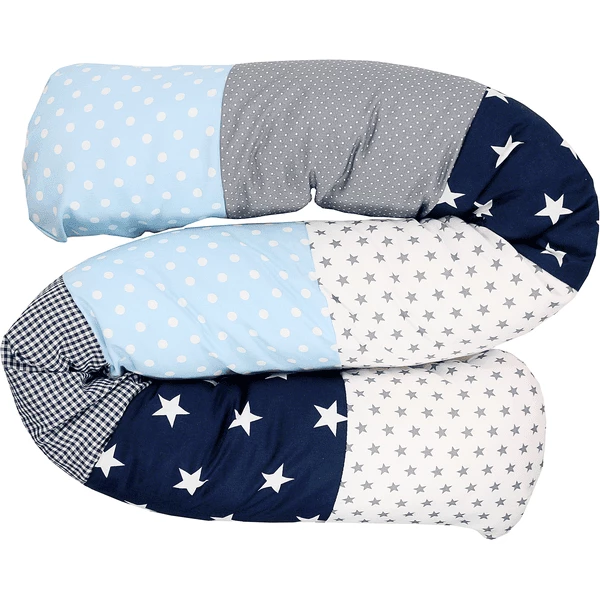 Ullenboom Baby-Bettschlange Blau Hellblau Grau 160 Cm 3 Ullenboom Baby-Bettschlange Blau Hellblau Grau 160 Cm