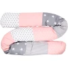 Ullenboom Baby-Bettschlange Rosa Grau 200 Cm