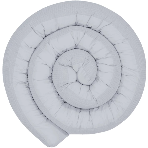 Ullenboom Baby-Bettschlange Waffelpiqué Grau 300 Cm 3 Ullenboom Baby-Bettschlange Waffelpiqué Grau 300 Cm