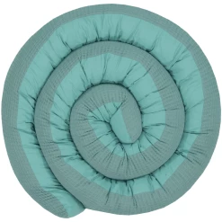 Ullenboom Baby-Bettschlange Waffelpiqué Salbeigrün 300 Cm