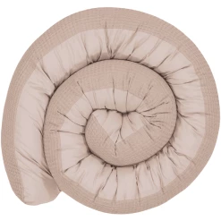 Ullenboom Baby-Bettschlange Waffelpiqué Sand 200 Cm