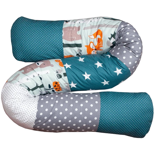 Ullenboom Baby-Bettschlange Waldtiere Petrol 160 Cm 3 Ullenboom Baby-Bettschlange Waldtiere Petrol 160 Cm