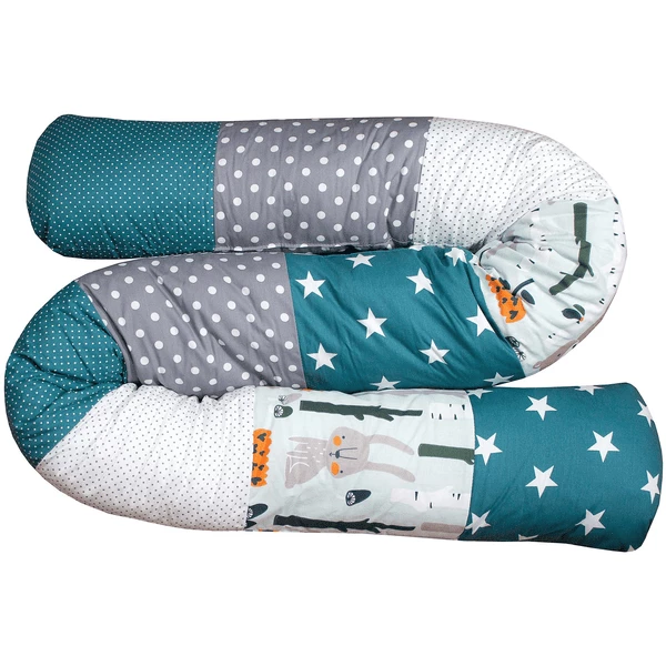 Ullenboom Baby-Bettschlange Waldtiere Petrol 200 Cm 3 Ullenboom Baby-Bettschlange Waldtiere Petrol 200 Cm