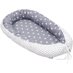 Ullenboom Babynest & Cocoon Weiss Grau 55 X 95 Cm