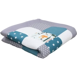 Ullenboom Krabbeldecke & Laufgittereinlage 120X120 Cm Waldtiere Petrol