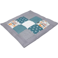 Ullenboom Krabbeldecke & Laufgittereinlage 80X80 Cm Waldtiere Petrol