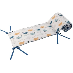 Ullenboom Nestchen Für Babybett Blau Wale 210 X 30 Cm